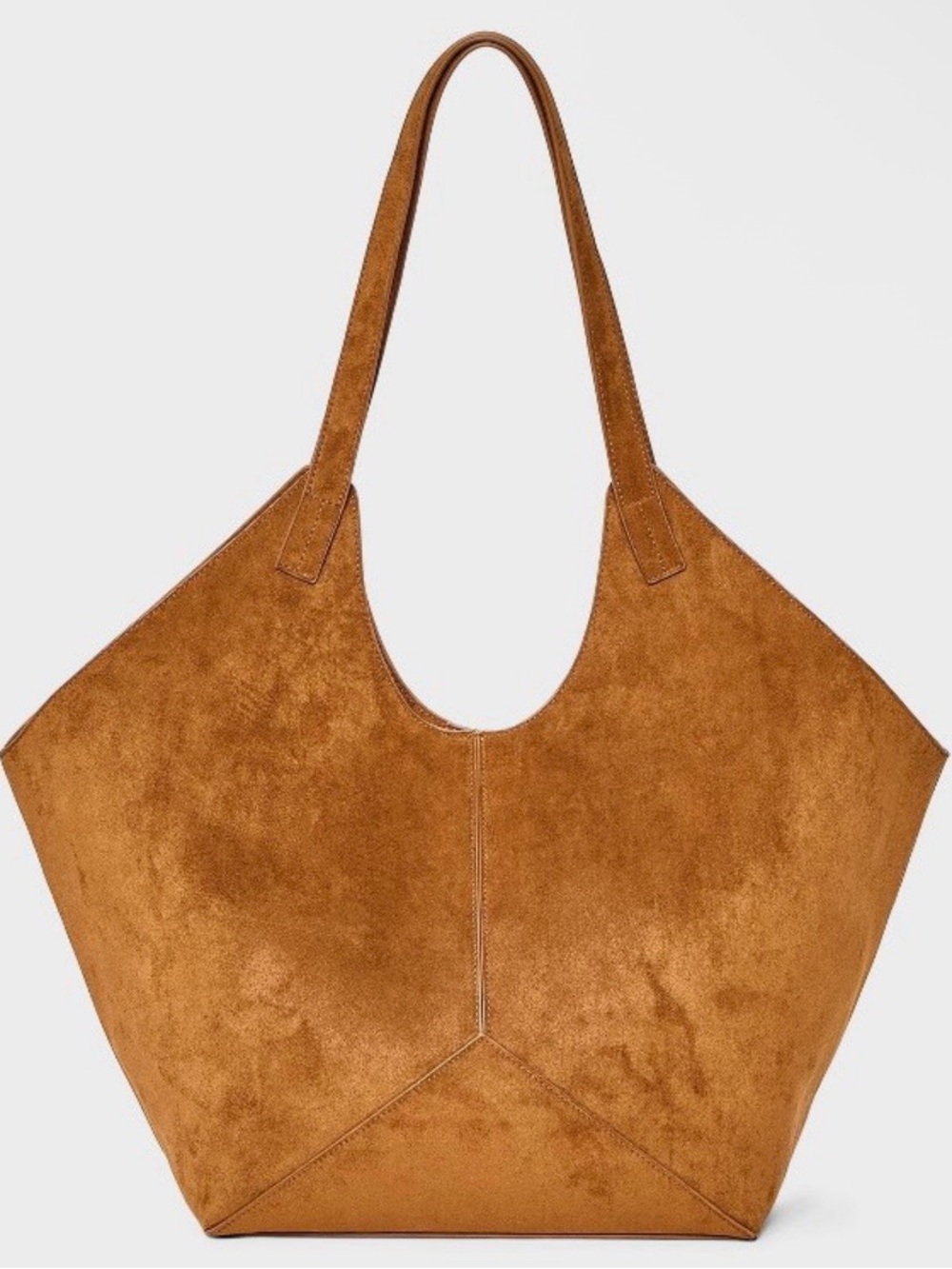 Universal Thread Suede-Style Tote Bag – Tan – NWT – New With Tags